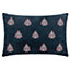 Paoletti Rennes Embroidered Cotton Velvet Feather Filled Cushion