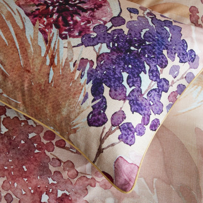 Paoletti Saffa Floral 100% Cotton Duvet Cover Set