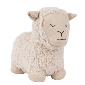 Paoletti Sheep Boucle Fleece Novelty Doorstop