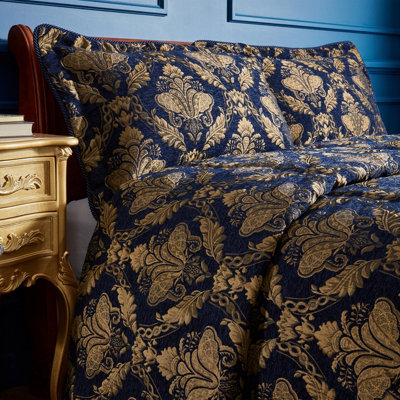 Paoletti Balmoral Federe Guanciale In Cotone E Poliestere Con Damasco Jacquard: L'eleganza Classica Per La Tua Camera Da Letto, Grigio, 2 Pezzi 50x75 Cm
