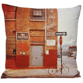 Paoletti Shoreditch Printed Feather Filled Cushion