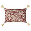 Paoletti Somerton Floral Tasselled Polyester Filled Cushion
