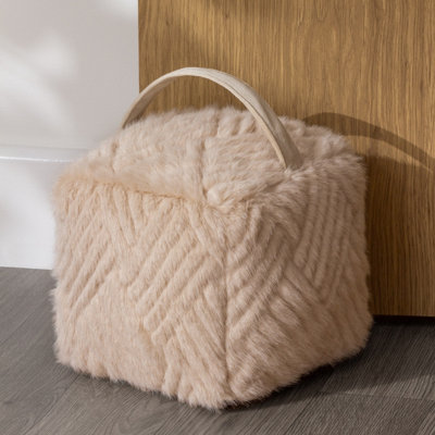 Paoletti Sonnet Cut Faux Fur Doorstop