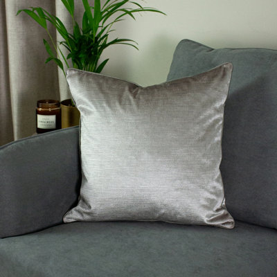 Paoletti Stella Embossed Piped Feather Filled Cushion
