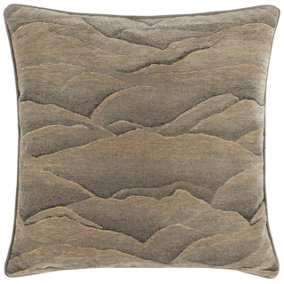 Paoletti Stratus Jacquard Piped Feather Filled Cushion