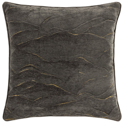 Paoletti Stratus Jacquard Piped Feather Filled Cushion