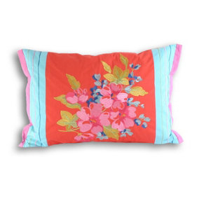 Paoletti Tilly Floral Embroidered Cushion Cover