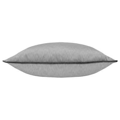 Paoletti Torto Mottled Velvet Contrast Piped Polyester Filled Cushion