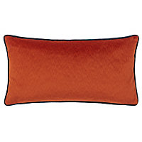 Paoletti Torto Rectangular Opulent Velvet Piped Cushion Cover