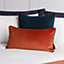 Paoletti Torto Rectangular Opulent Velvet Piped Cushion Cover