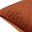 Paoletti Torto Square Opulent Velvet Piped Cushion Cover