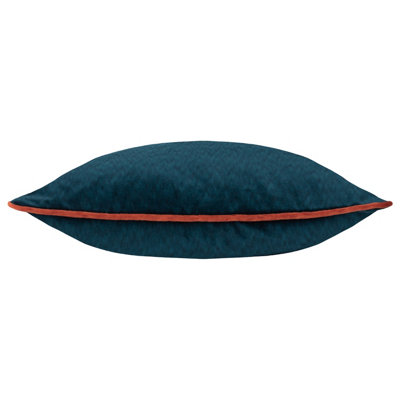 Paoletti Torto Square Opulent Velvet Piped Cushion Cover
