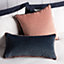 Paoletti Torto Square Opulent Velvet Piped Feather Filled Cushion