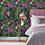 Paoletti Veadeiros Pink Digitally Printed Floral Wallpaper