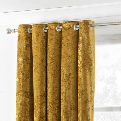 Paoletti Verona Tende A Occhiello In Velluto Crespato - Colore Arrossire, 117x137 Cm, Foderate, Termiche E Oscuranti