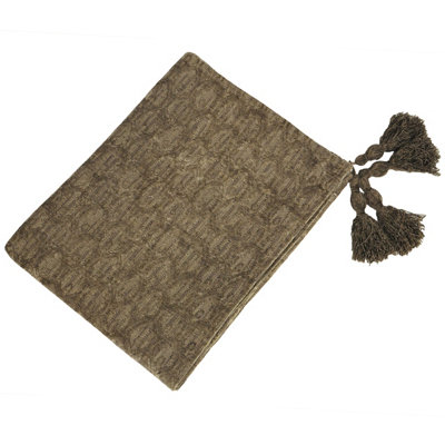 Paoletti Woburn Velvet Jacquard Throw | DIY at B&Q
