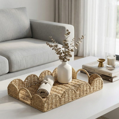 Paper Rope Weave Edge Serving Tray