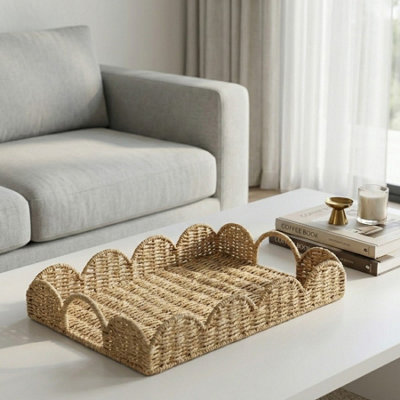Paper Rope Weave Edge Serving Tray