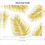Paradise Palm Fronds Mural In Golden Yellow (350cm x 240cm)