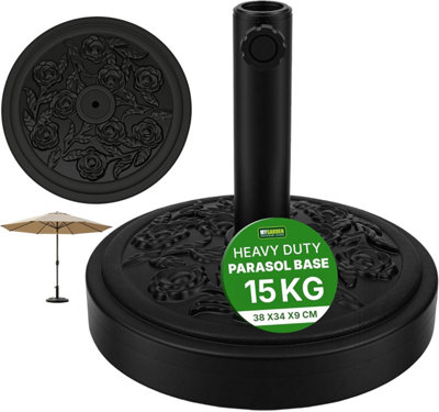 Parasol Base 15kg Heavy Duty Cement Pattern Outdoor Umbrella Bases For ...
