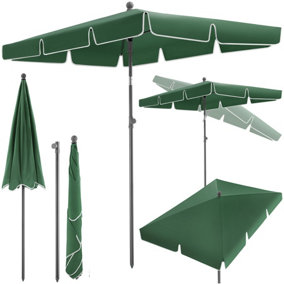 Parasol Vanessa - height-adjustable and tiltable (200x125cm) - green