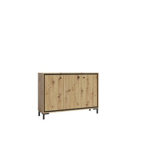 Parii Sideboard Cabinet in Oak Artisan - W1300mm H920mm D370mm, Sturdy and Stylish