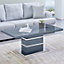 Parini Coffee Table High Gloss Coffee Table for Living Room Centre Table Tea Table for Living Room Furniture Grey