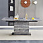 Parini Extendable Dining Table Large In Melange Marble Effect