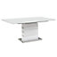 Parini Extendable High Gloss Dining Table Large In White