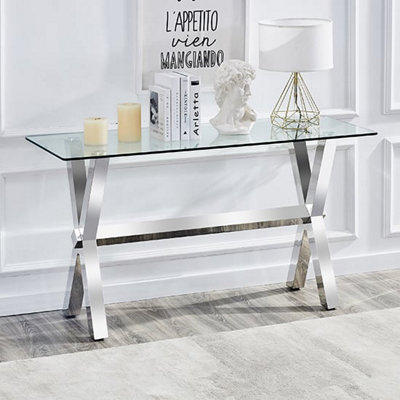 Parini Extending High Gloss Dining Table In Black With Glass Top