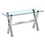 Parini Extending High Gloss Dining Table In Black With Glass Top
