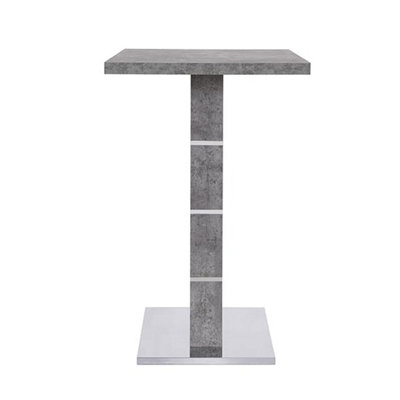 Parini Wooden Bar Table Rectangular In Concrete Effect