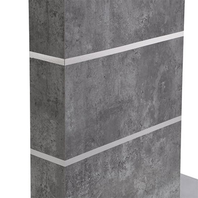 Parini Wooden Bar Table Rectangular In Concrete Effect