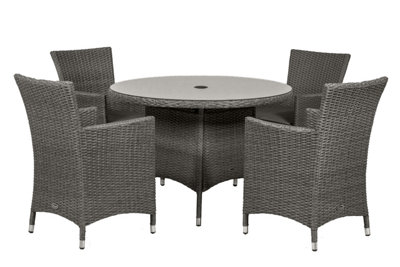 Paris 4 Seater Dining Carver Set