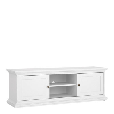 Paris TV-unit 2 frame Doors in White