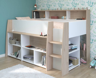 parisot Lucas Mid sleeper white/oak