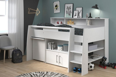 parisot Swan Midsleeper bed white