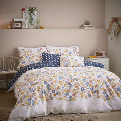 Meadow Floral Blue Duvet Cover Set