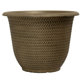 Parker Shaded Taupe Planter 30cm Garden Container for Flowers