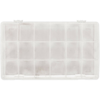 Partitioned Assortment Box - 12 Removeable Dividers - Up To 18 Compartments