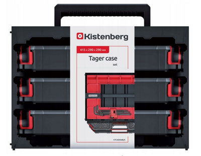 Parts Storage Organiser Tager Case DIY Compartment Cabinet Screws Carry Tool Box Set 1 - 4