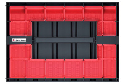 Parts Storage Organiser Tager Case DIY Compartment Cabinet Screws Carry Tool Box Set 2 - 6
