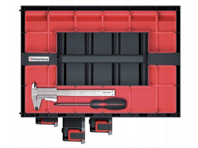 Parts Storage Organiser Tager Case DIY Compartment Cabinet Screws Carry Tool Box Set 3 - 8