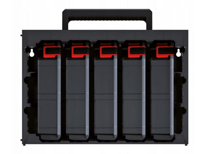 Parts Storage Organiser Tager Case DIY Compartment Cabinet Screws Carry Tool Box Set 4 - 5