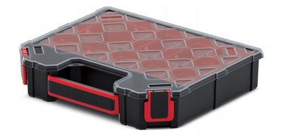 Parts Storage Organiser Tager Case DIY Compartment Cabinet Screws Carry Tool Box Set 4 - 9