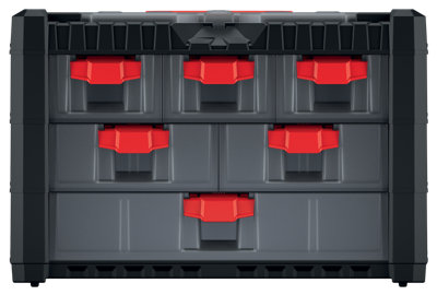 Parts Storage Organiser with Drawers Compartment Cabinet Screws Carry Tool Box Set 1