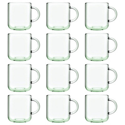 Pasabahce Aware Iconic Recycled Glass Mugs - 245ml - Green - Pack of 12