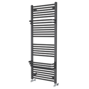 Pascal Anthracite Heated Towel Rail - 1400x550mm