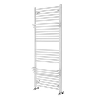 Pascal White Heated Towel Rail - 1400x550mm