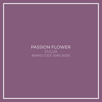 Passion Flower Purple Toughened Glass Kitchen Splashback - 750mm x 700mm